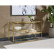 Silvia 52 X 17 inch Clear / Gold Console Table